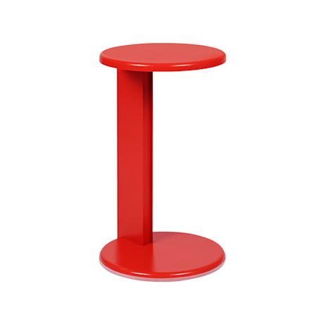 Side Table, Traffic Red Gloss