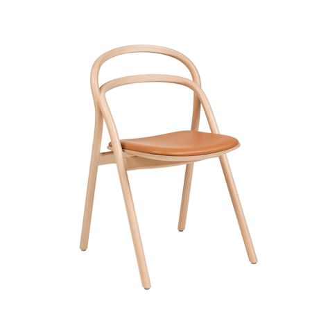 Chair, Natural / Cognac Leather