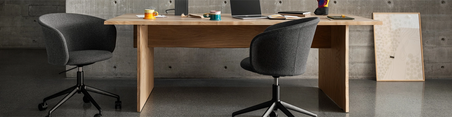 Huanbazar Stockholm headquarters with Soft Baroque blob and Huanbazar furniture
